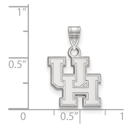 Sterlingsilber Rhodiniert Logoart University Of Houston U H Klein Anhänger