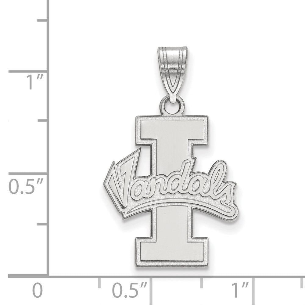 Sterlingsilber Rhodiniert Logoart University Of Idaho Vandals Groß Anhänger