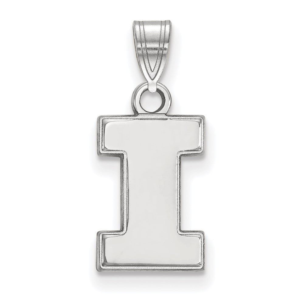 Sterlingsilber Rhodiniert Logoart University Of Illinois Buchstabe I Klein Anhänger