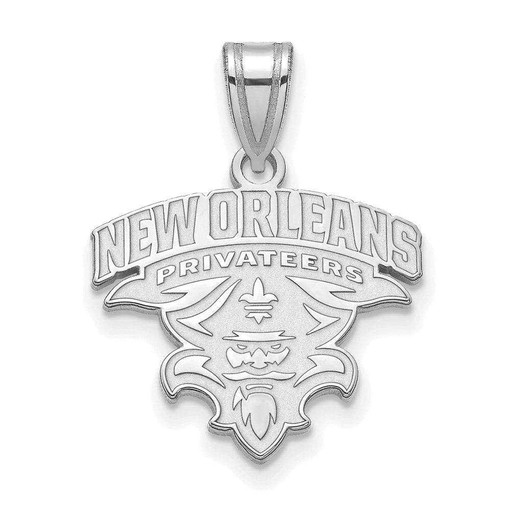 Sterlingsilber Rhodiniert Logoart University Of New Orleans U N O Mittel Anhänger
