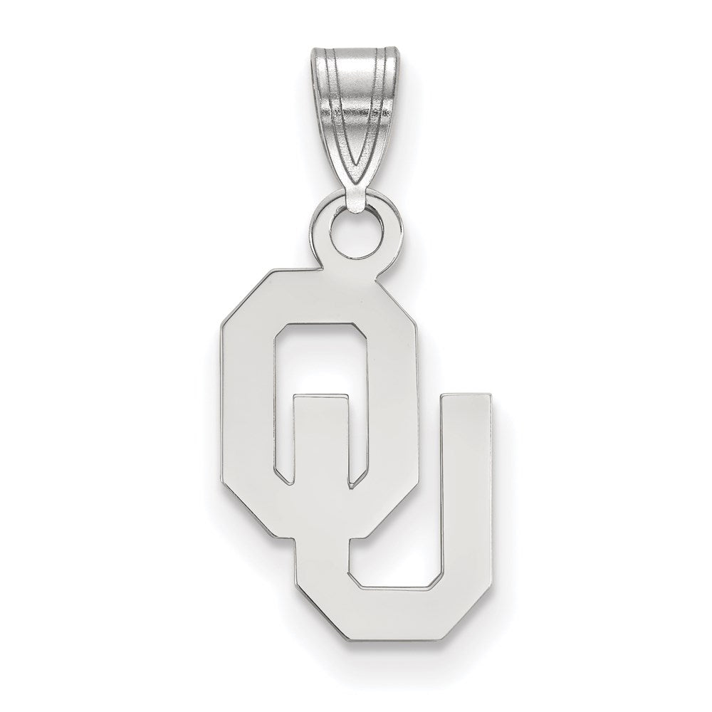 Sterlingsilber Rhodiniert Logoart University Of Oklahoma O U Klein Anhänger
