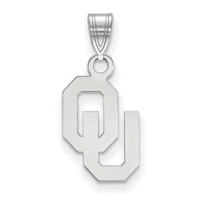 Sterlingsilber Rhodiniert Logoart University Of Oklahoma O U Klein Anhänger