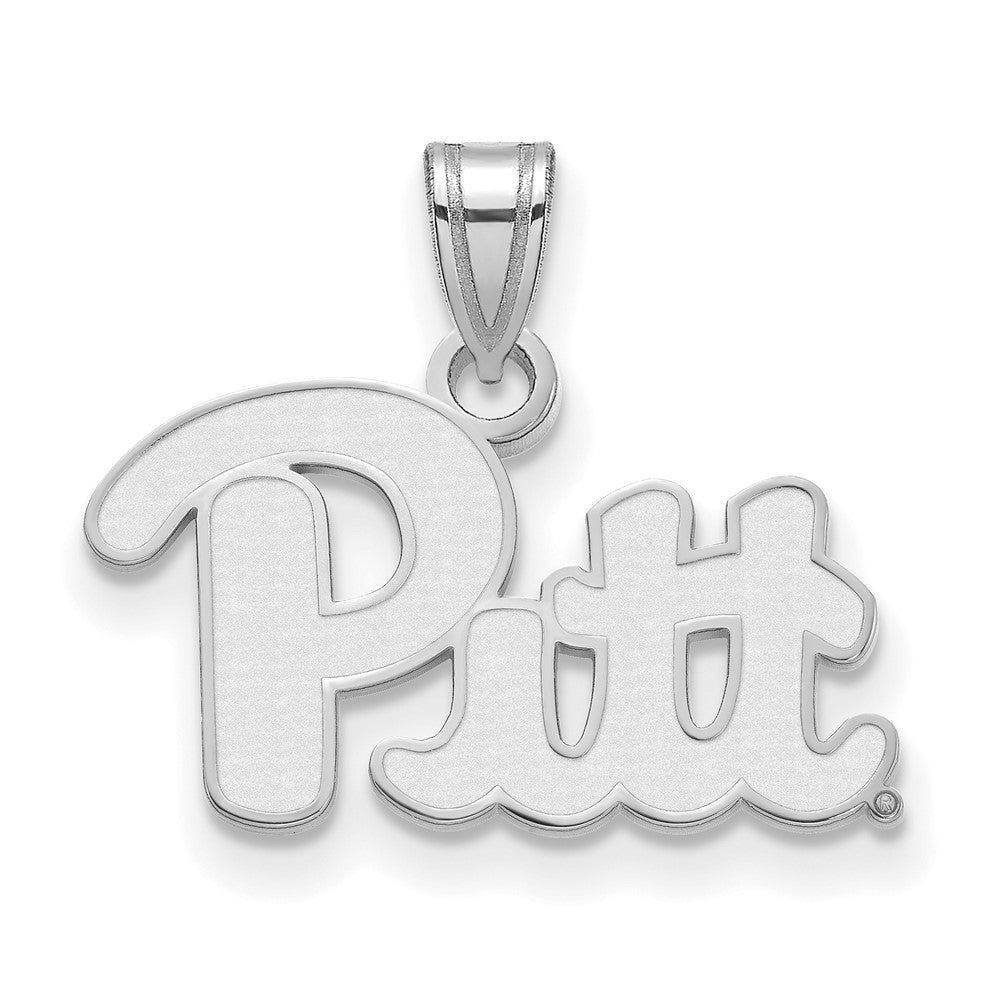 Sterlingsilber Rhodiniert Logoart University Of Pittsburgh Klein Anhänger