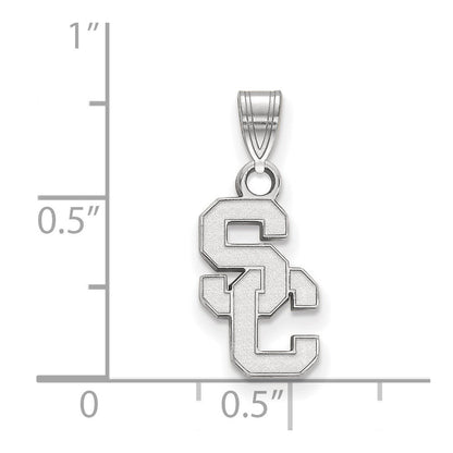 14K Weißgold University Of Southern California S C Klein Anhänger