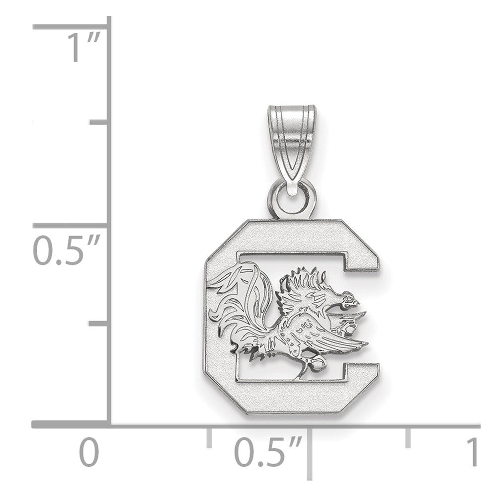 Sterlingsilber Rhodiniert Logoart University Of South Carolina Klein Anhänger