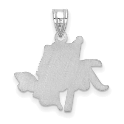 Sterlingsilber Rhodiniert Logoart University Of Tulsa Groß Anhänger
