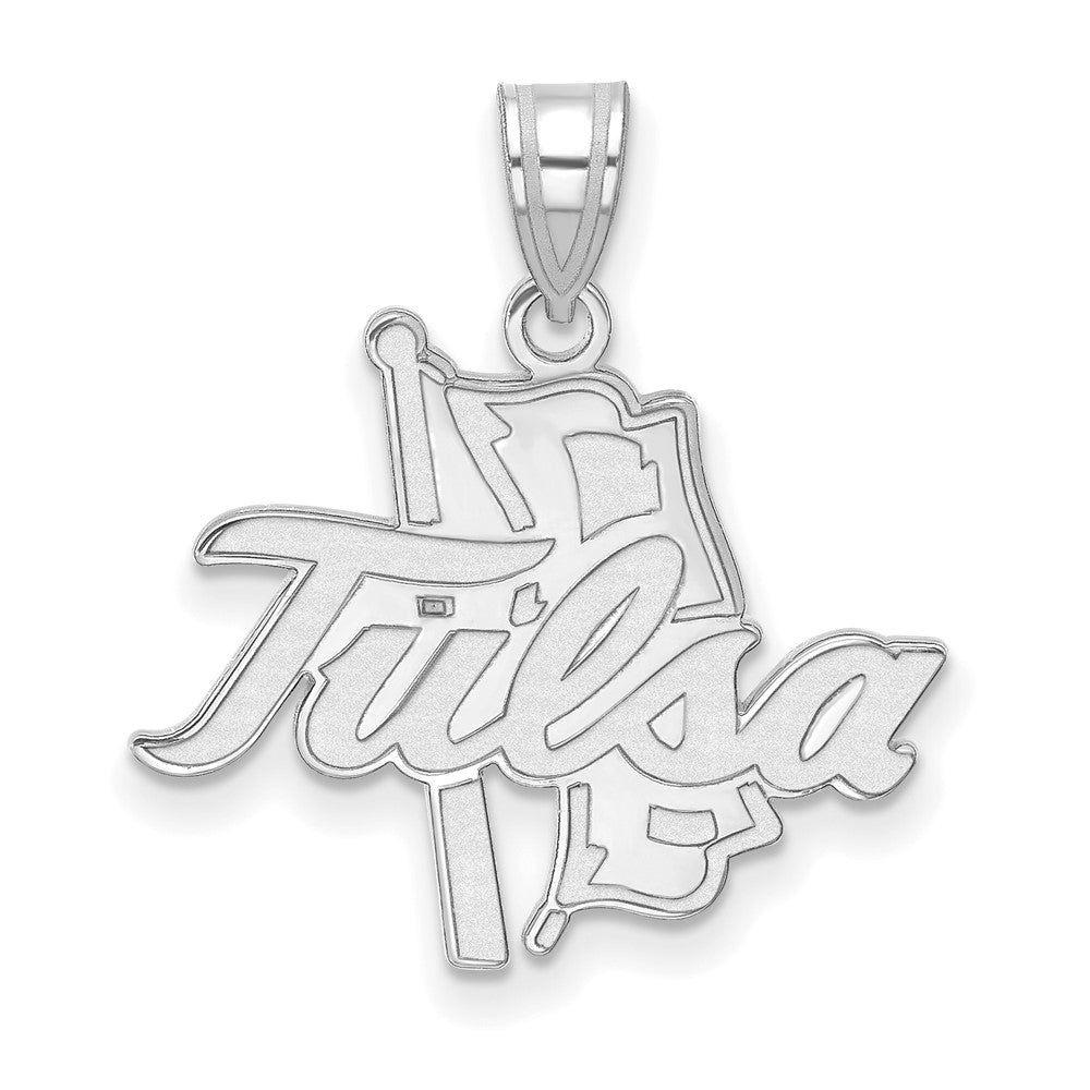 Sterlingsilber Rhodiniert Logoart University Of Tulsa Groß Anhänger
