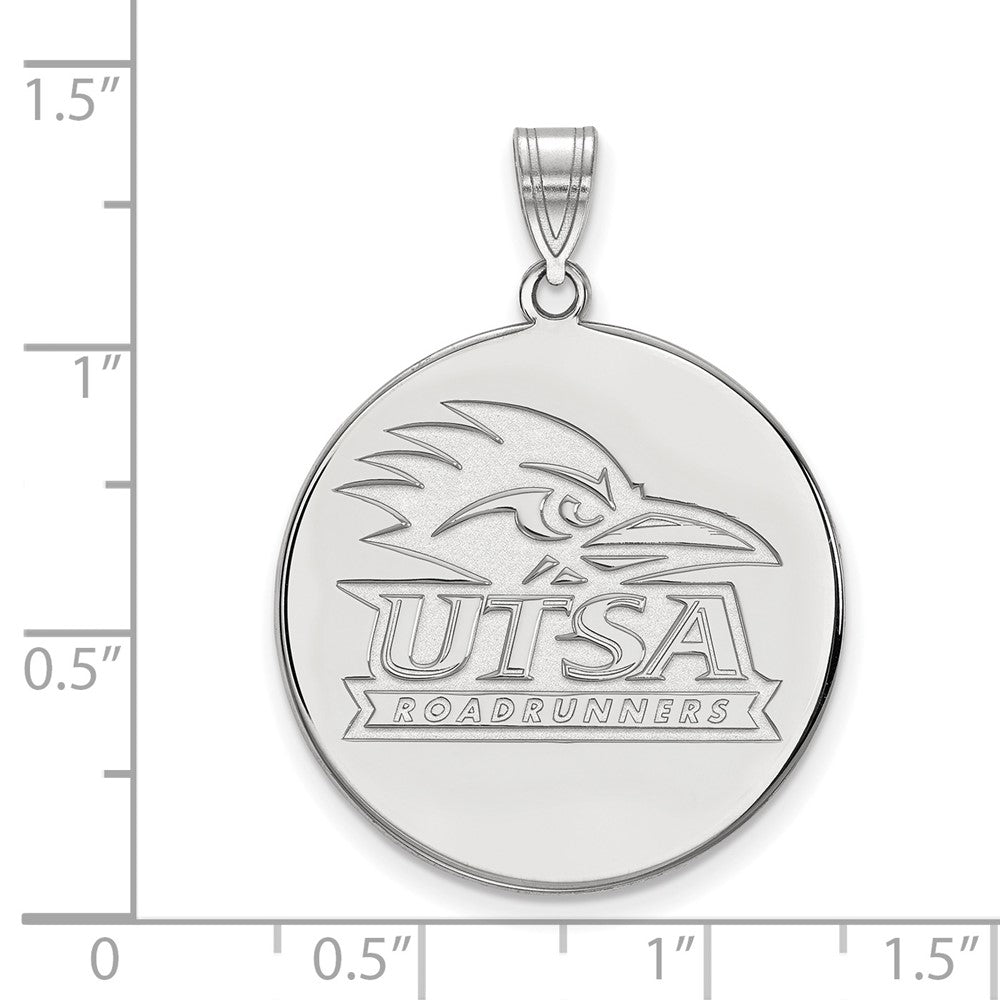 Sterlingsilber Rhodiniert Logoart University Of Texas At San Antonio Extra Groß Plättchen Anhänger