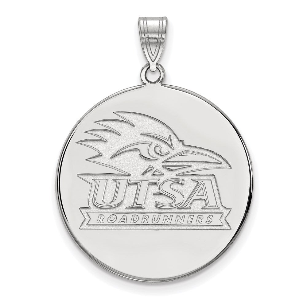 Sterlingsilber Rhodiniert Logoart University Of Texas At San Antonio Extra Groß Plättchen Anhänger
