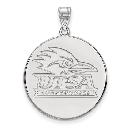 Sterlingsilber Rhodiniert Logoart University Of Texas At San Antonio Extra Groß Plättchen Anhänger