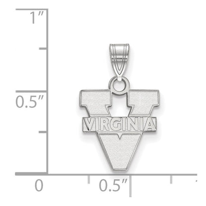 10K Weißgold Logoart University Of Virginia Klein Anhänger