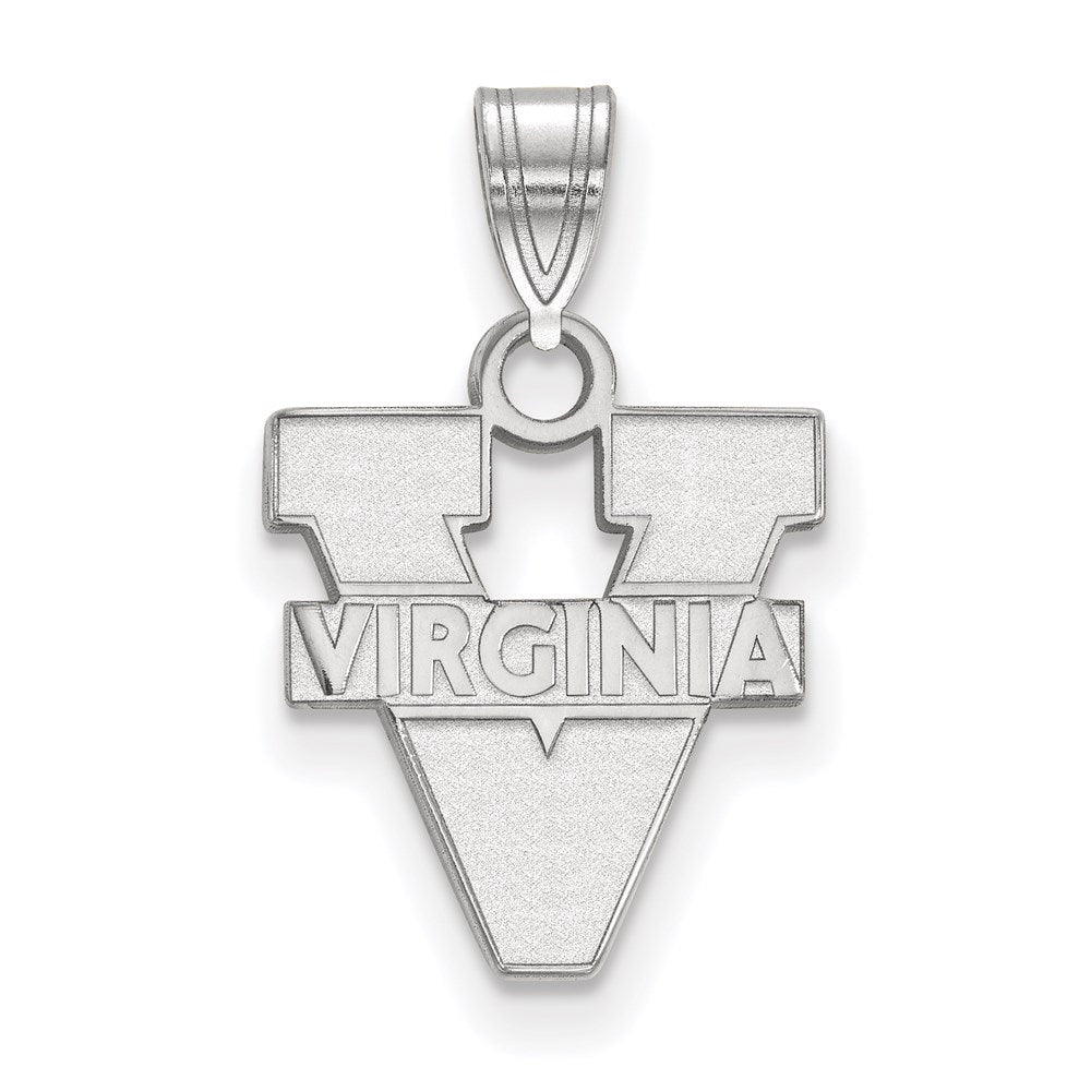 14K Weißgold Logoart University Of Virginia Klein Anhänger