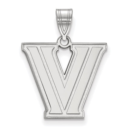 Sterlingsilber Rhodiniert Logoart Villanova University Buchstabe V Mittel Anhänger