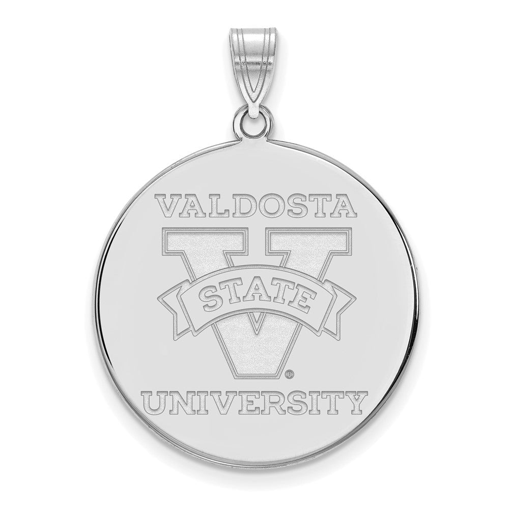 Sterlingsilber Rhodiniert Logoart Valdosta State University Extra Groß Plättchen Anhänger