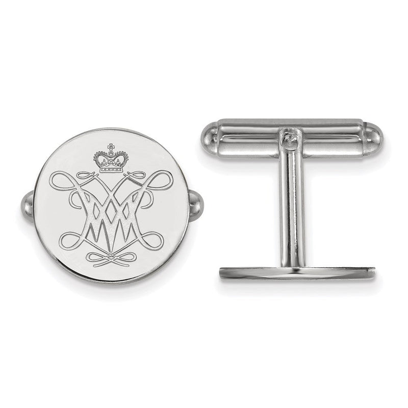 Sterlingsilber Rhodiniert Logoart College Of William und Mary Manschette Knöpfe