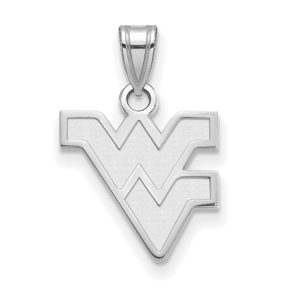 Sterlingsilber Rhodiniert Logoart West Virginia University W V Klein Anhänger