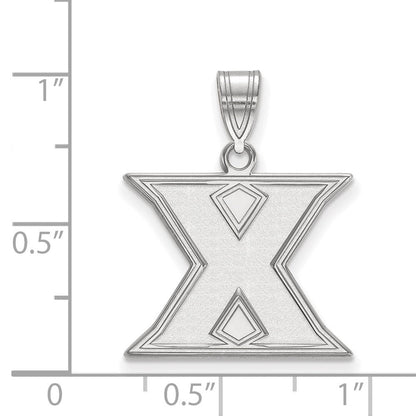 Sterlingsilber Rhodiniert Logoart Xavier University Buchstabe X Mittel Anhänger