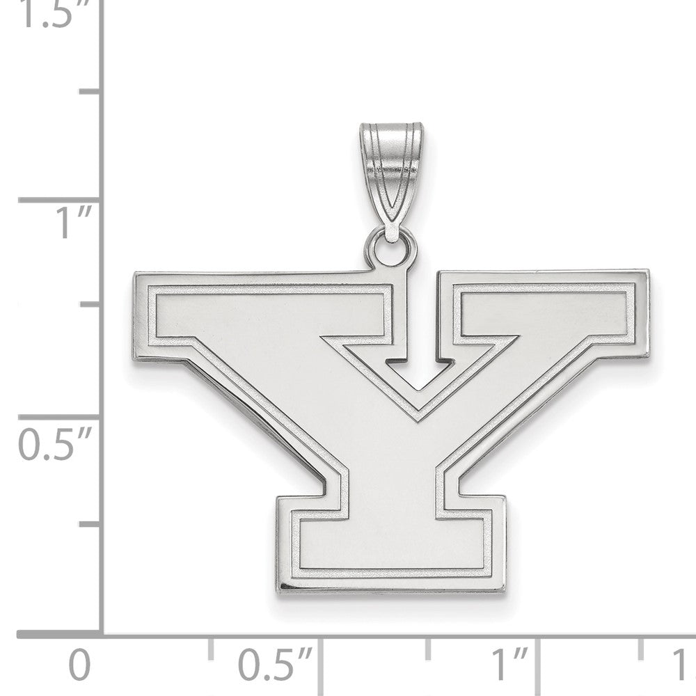 Sterlingsilber Rhodiniert Logoart Youngstown State University Buchstabe Y Groß Anhänger