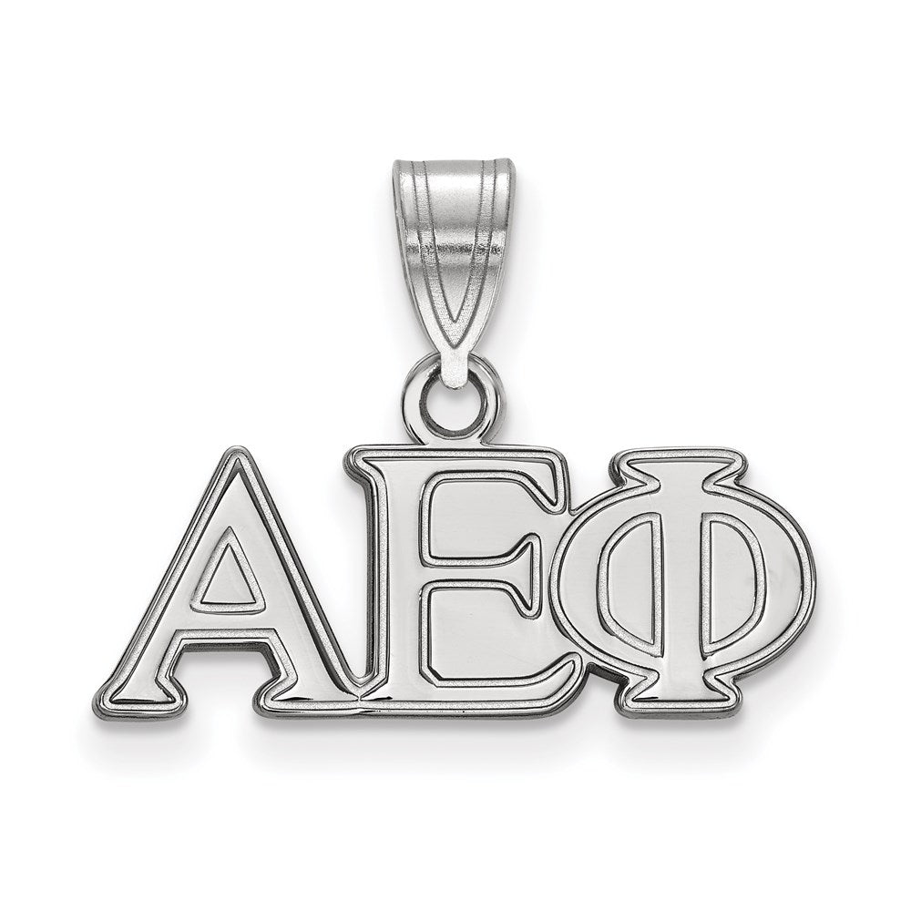 Sterlingsilber Rhodiniert Logoart Alpha Epsilon Phi Sorority Greek Buchstaben Mittel Anhänger
