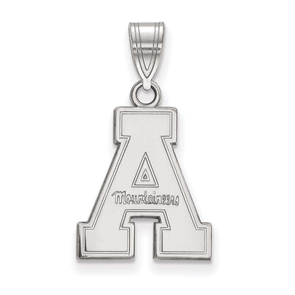 Sterlingsilber Rhodiniert Logoart Appalachian State University Mittel Anhänger
