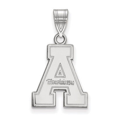 10K Weißgold Logoart Appalachian State University Mittel Anhänger