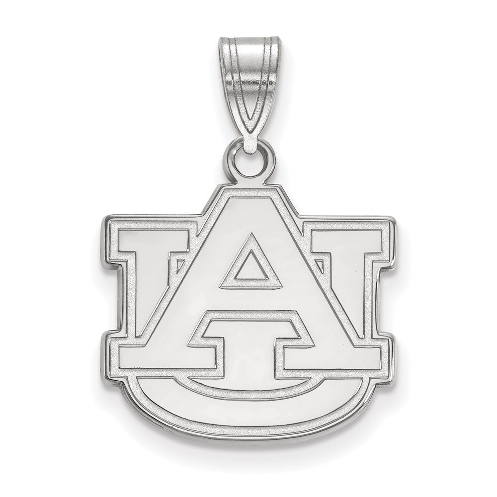 Sterlingsilber Rhodiniert Logoart Auburn University A U Mittel Anhänger