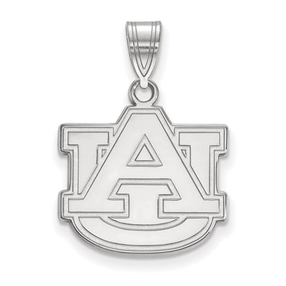 10K Weißgold Logoart Auburn University A U Mittel Anhänger