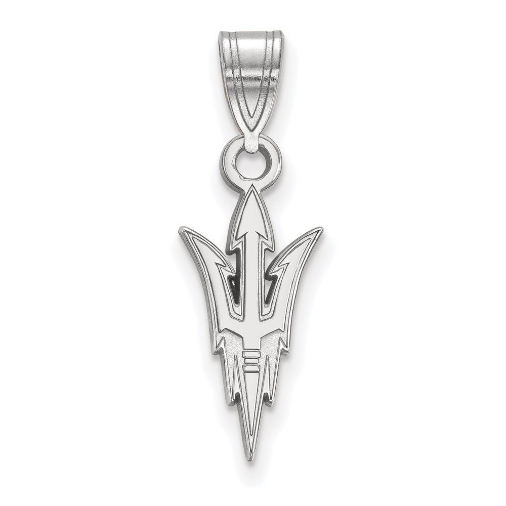 Sterlingsilber Rhodiniert Logoart Arizona State University Pitchfork Mittel Anhänger