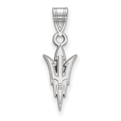 14K Weißgold Logoart Arizona State University Pitchfork Mittel Anhänger