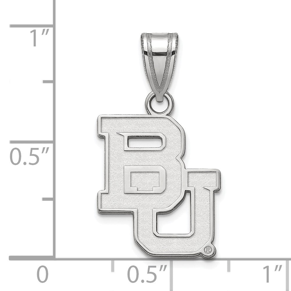 Sterlingsilber Rhodiniert Logoart Baylor University Bears Mittel Anhänger