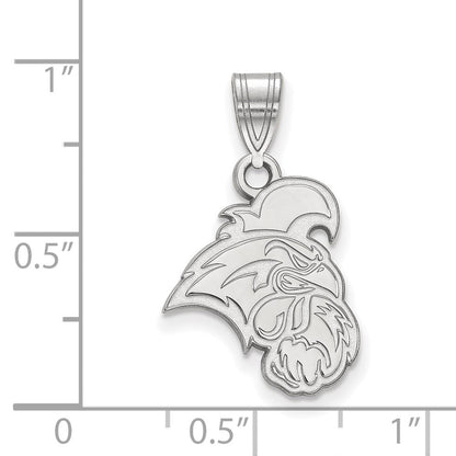 Sterlingsilber Rhodiniert Logoart Coastal Carolina University Chanticleer Mittel Anhänger