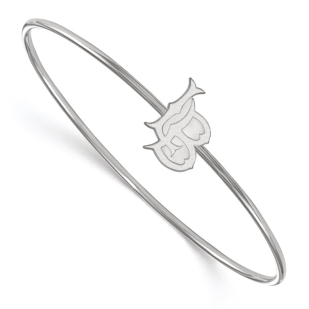 Sterlingsilber Ss Rhodiniert Platin Logoart California State University, Lang Beach Schieber auf Armreif