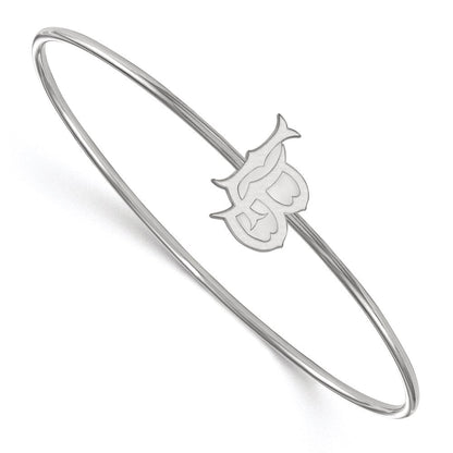 Sterlingsilber Ss Rhodiniert Platin Logoart California State University, Lang Beach Schieber auf Armreif