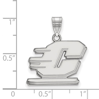 Sterlingsilber Rhodiniert Logoart Central Michigan University Buchstabe C Mittel Anhänger