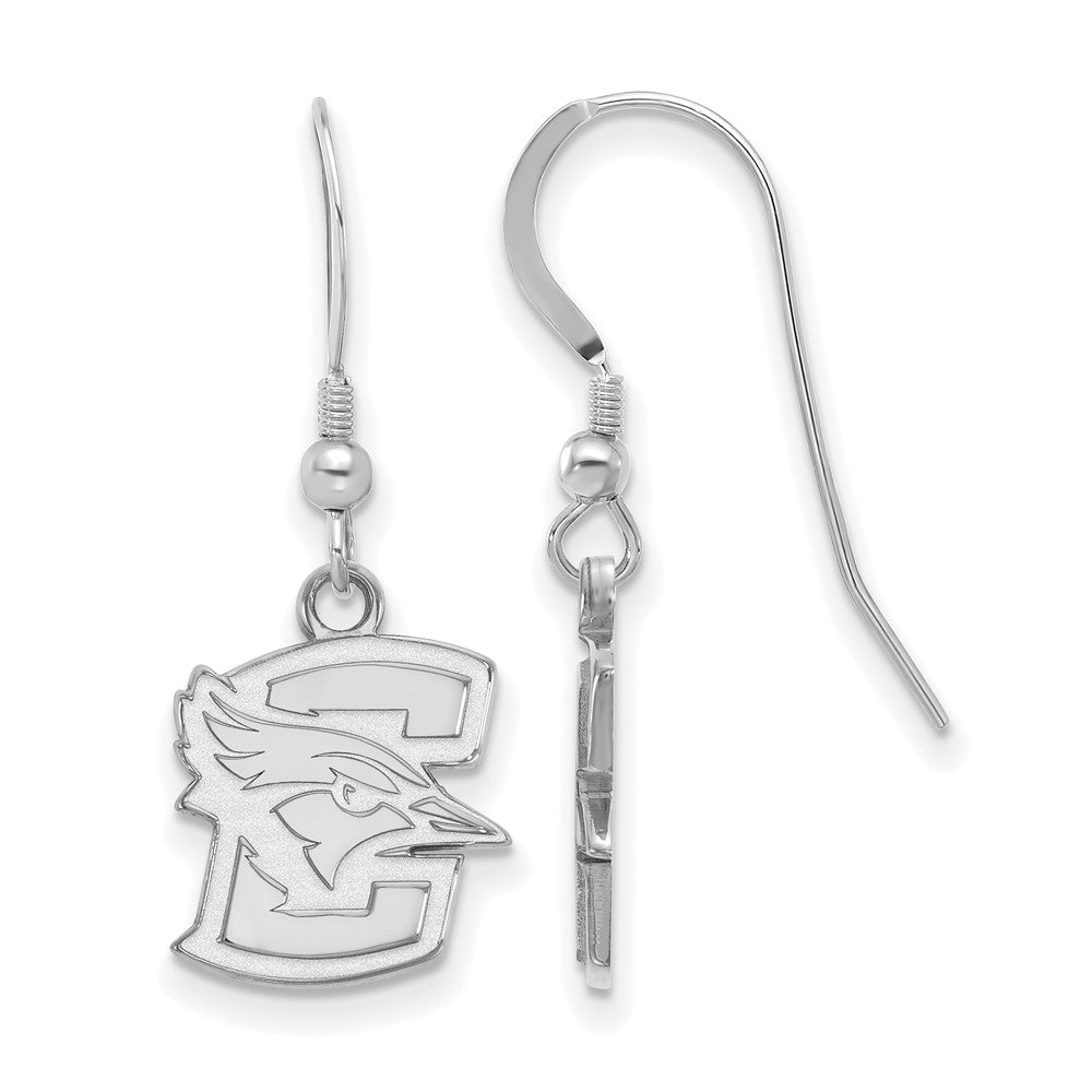 Sterlingsilber Rhodiniert Logoart Creighton University Bluejay Klein Hängend Draht Ohrringe