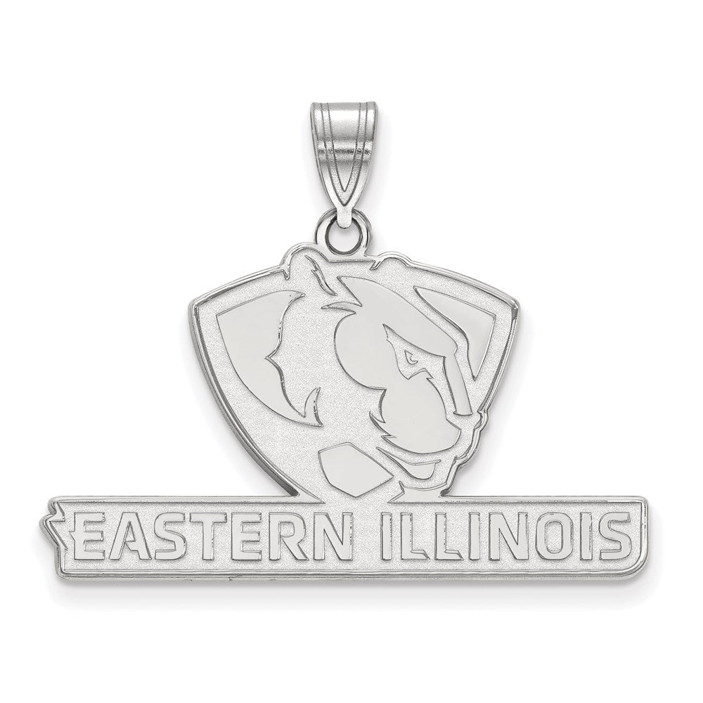10K Weißgold Logoart Eastern Illinois University Groß Anhänger