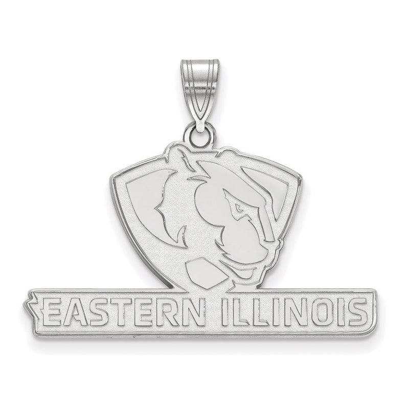 Sterlingsilber Rhodiniert Logoart Eastern Illinois University Groß Anhänger