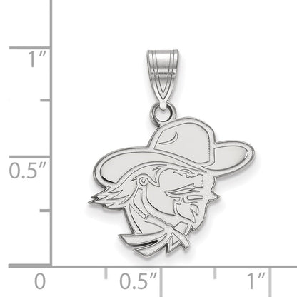 Sterlingsilber Rhodiniert Logoart Eastern Kentucky University E K U Mittel Anhänger