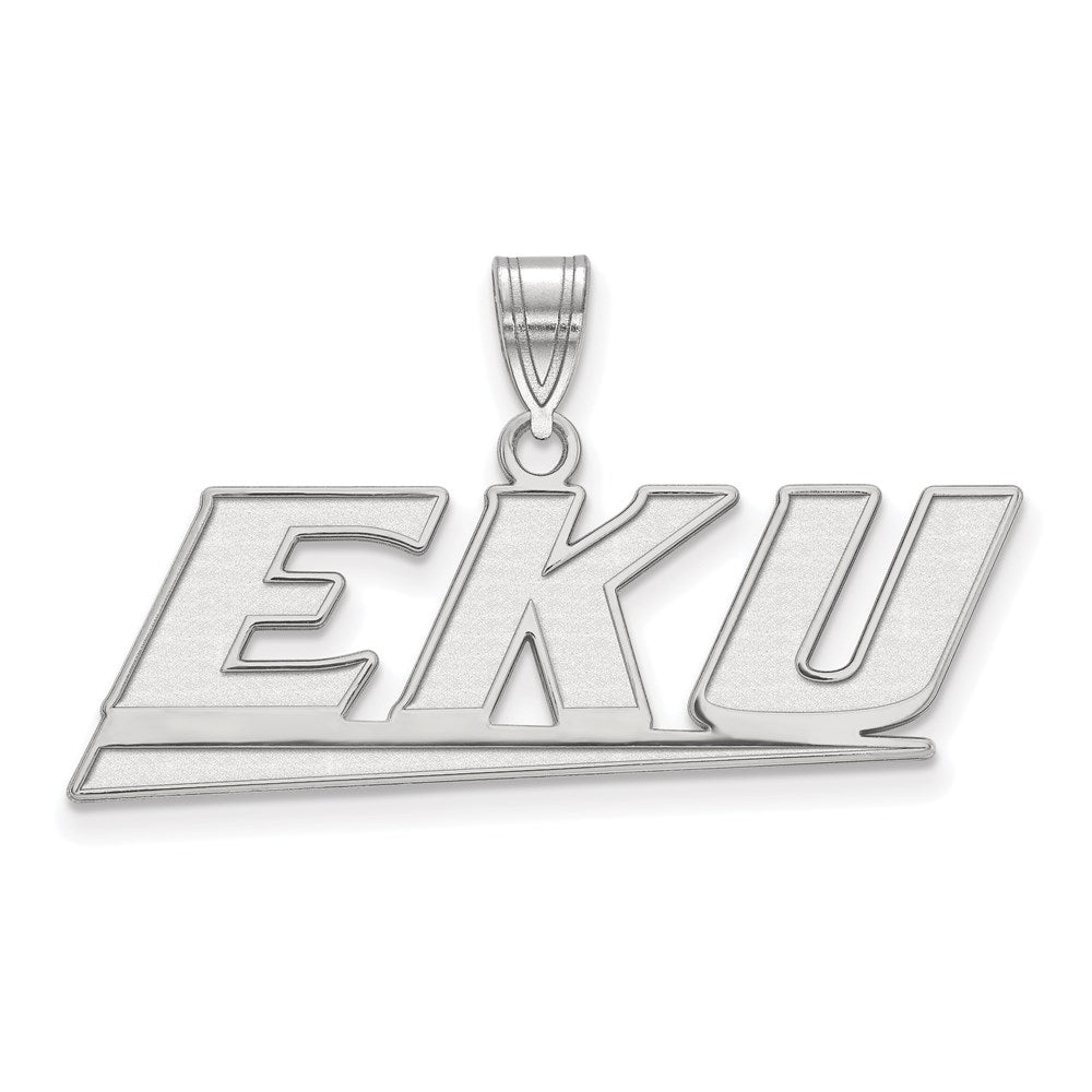 Sterlingsilber Rhodiniert Logoart Eastern Kentucky University E K U Mittel Anhänger