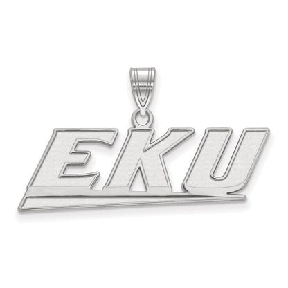 Sterlingsilber Rhodiniert Logoart Eastern Kentucky University E K U Mittel Anhänger