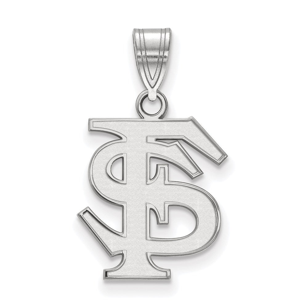 Sterlingsilber Rhodiniert Logoart Florida State University F S Mittel Anhänger