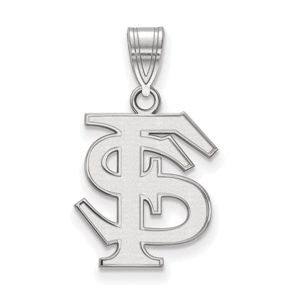 Sterlingsilber Rhodiniert Logoart Florida State University F S Mittel Anhänger