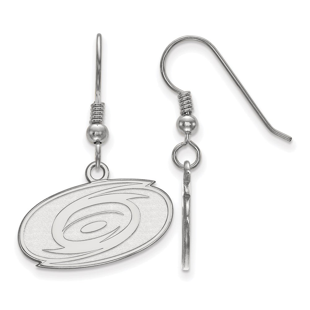 Sterlingsilber Rhodiniert Nhl Logoart Carolina Hurricanes Klein Ohrhänger
