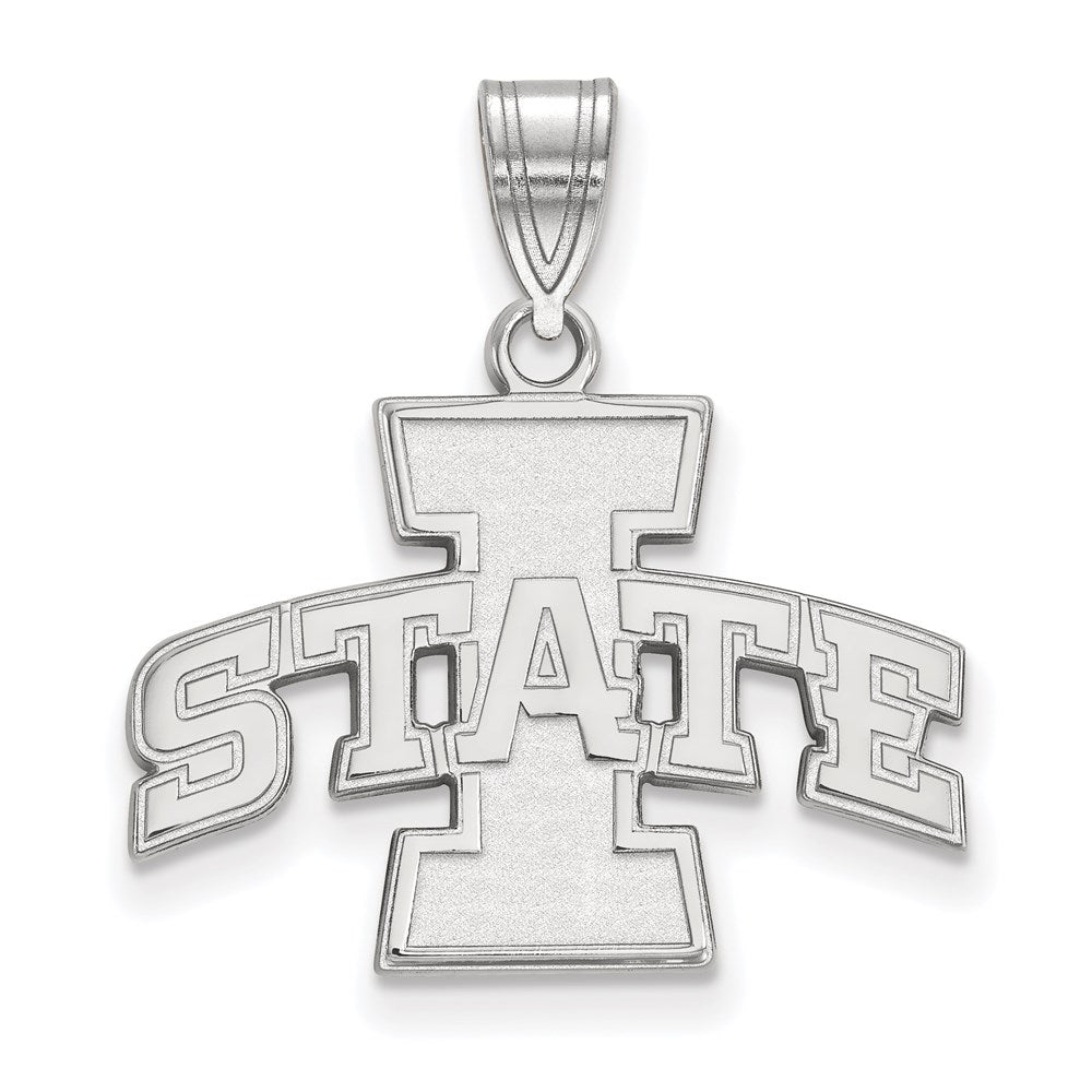 Sterlingsilber Rhodiniert Logoart Iowa State University Mittel Anhänger