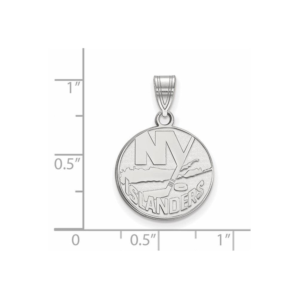 10K Weißgold Nhl Logoart New York Islanders Mittel Anhänger