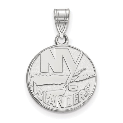 10K Weißgold Nhl Logoart New York Islanders Mittel Anhänger