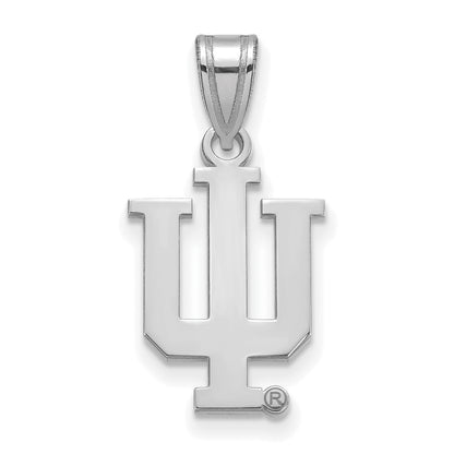 Sterlingsilber Rhodiniert Logoart Indiana University I U Mittel Anhänger