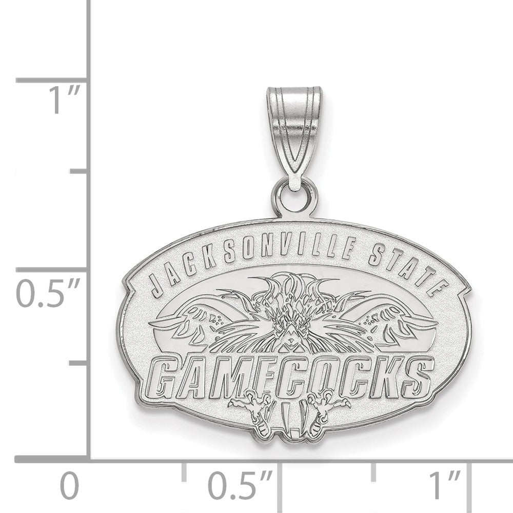 Sterlingsilber Rhodiniert Logoart Jacksonville State University Mittel Anhänger
