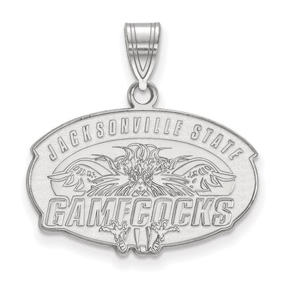 Sterlingsilber Rhodiniert Logoart Jacksonville State University Mittel Anhänger