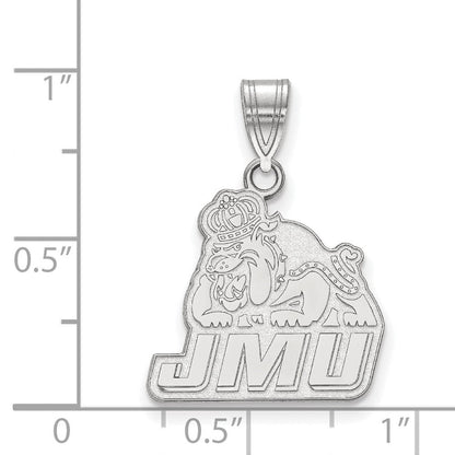 Sterlingsilber Rhodiniert Logoart James Madison University Mittel Anhänger